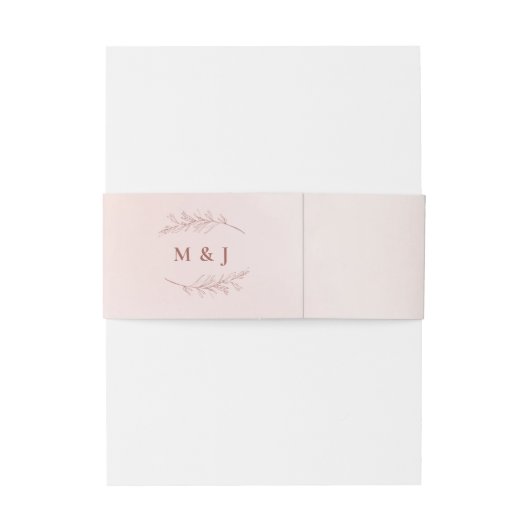 Eenvoudige kalligrafie rustieke bruiloft uitnodigingen wikkel (Achterkant Voorbeeld)