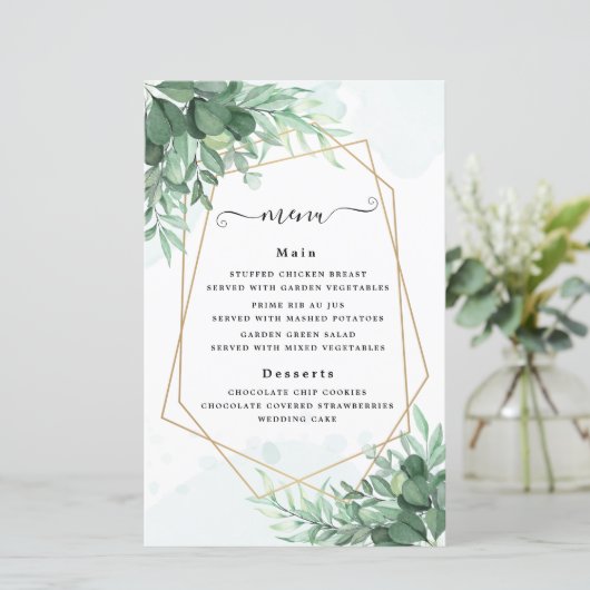 Eenvoudige kalligrafie rustige groen (Staand voorkant)