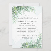 Eenvoudige kalligrafie rustige groen kaart (Voorkant)