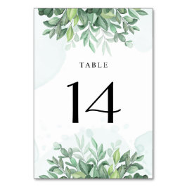 Eenvoudige kalligrafie rustige groen kaart