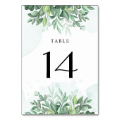 Eenvoudige kalligrafie rustige groen kaart (Achterkant)