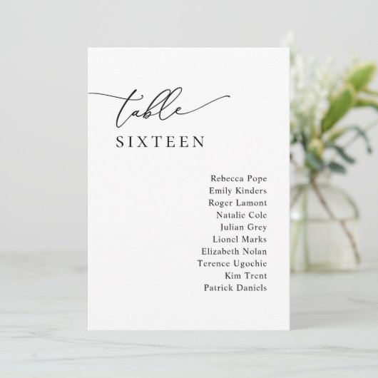 Eenvoudige kalligrafie Rustige Kaarten van het Pla (Staand voorkant)