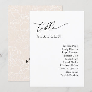 Eenvoudige kalligrafie Rustige Kaarten van het Pla