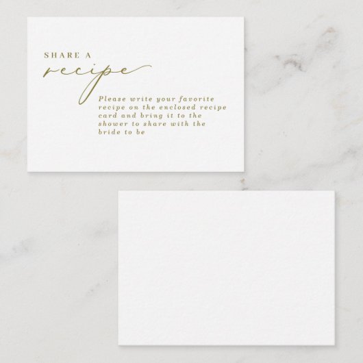 Eenvoudige kalligrafie Sage Vrijgezellenfeest Rece Informatiekaartje (Voorkant / Achterkant)