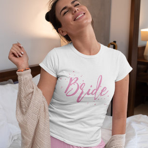 Eenvoudige kalligrafie Script Bride Schattige T-shirt