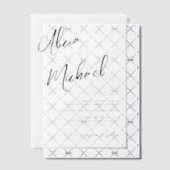 Eenvoudige kalligrafie script casual bruiloft vellum uitnodigingen (Offset (Uitnodiging))