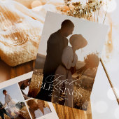 Eenvoudige kalligrafie Script Moderne minimalistis Feestdagenkaart