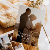 Eenvoudige kalligrafie Script Moderne minimalistis Feestdagenkaart