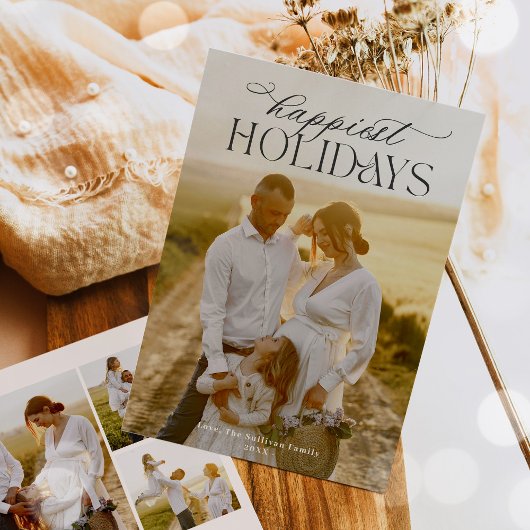 Eenvoudige kalligrafie Script Moderne minimalistis Feestdagenkaart