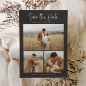 Eenvoudige kalligrafie Script Moderne vier foto Save The Date