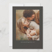 Eenvoudige kalligrafie Script Moderne vier foto Save The Date (Achterkant)