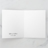 Eenvoudige kalligrafie Tekst bruiloft Hartelijk da Bedankkaart (Binnen)