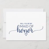 Eenvoudige kalligrafie van de marine, gemaakt van kaart (Voorkant)