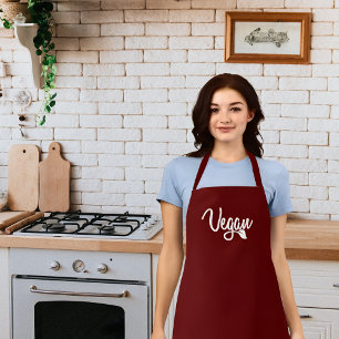 Eenvoudige kalligrafie Vegan Schort