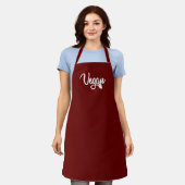 Eenvoudige kalligrafie Vegan Schort (Gedragen)