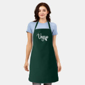 Eenvoudige kalligrafie Vegan Schort (Gedragen)