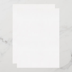 Eenvoudige kalligrafie voor en achter bruiloft Gol Folie Uitnodiging