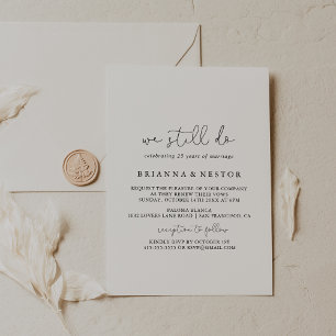 Eenvoudige kalligrafie We doen nog steeds gelofte  Kaart