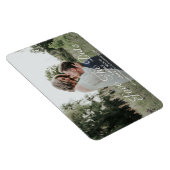 Eenvoudige kalligrafie Weduwfoto Opslaan Datum Magneet (Rechterzijde)