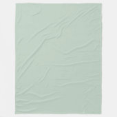Eenvoudige kalmerende saliegroene achtergrond fleece deken (Voorkant)