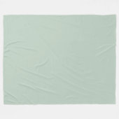 Eenvoudige kalmerende saliegroene achtergrond fleece deken (Voorkant (Horizontaal))
