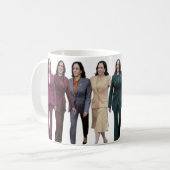 Eenvoudige Kamala Harris Walz 2024 mok (Voorkant links)