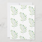 Eenvoudige Kangoeroe Waterverf Baby shower Kaart (Achterkant)