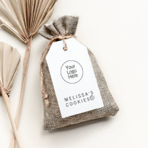 Eenvoudige kant-en-klare bakkerij hangtag cadeaulabel