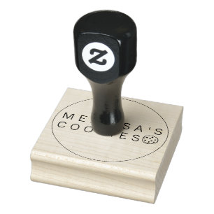 Eenvoudige kant-en-klare bakkerij met logo rubberstempel