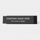 Eenvoudige Kantoor Professional Design Sjabloon Bureau Naambordje (Voorkant)