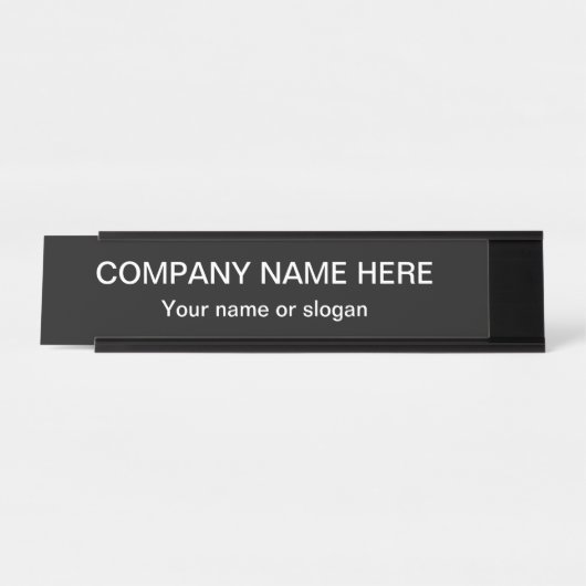 Eenvoudige Kantoor Professional Design Sjabloon Bureau Naambordje (Voorkant)