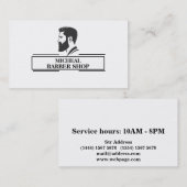 Eenvoudige kapper visitekaartje (Voorkant / Achterkant)