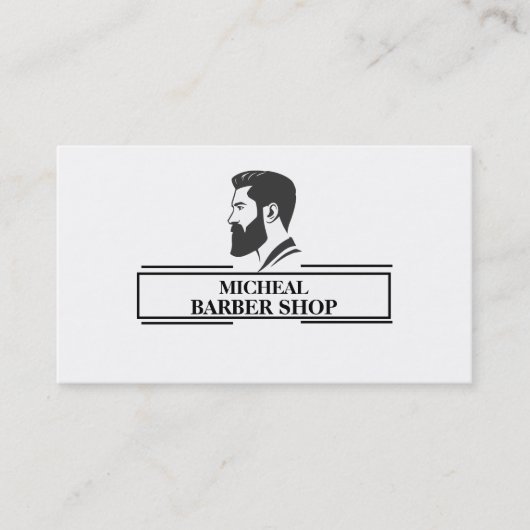 Eenvoudige kapper visitekaartje (Voorkant)