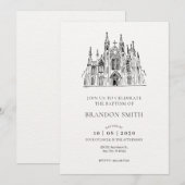 Eenvoudige kathedraal uitnodiging (Voorkant / Achterkant)