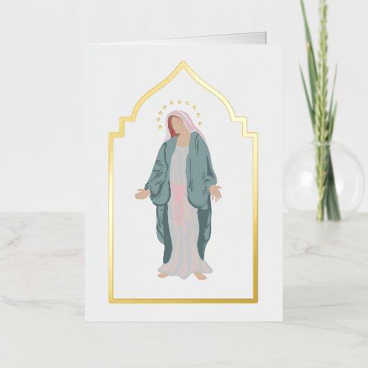 Eenvoudige katholieke Kaart van de begrafenis Memo (Voorkant)