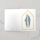 Eenvoudige katholieke Kaart van de begrafenis Memo (Buiten Laag)