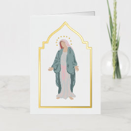 Eenvoudige katholieke Kaart van de begrafenis Memo