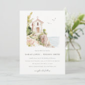 Eenvoudige Katholieke Waterverf Katholieke Kerk br Kaart (Staand voorkant)