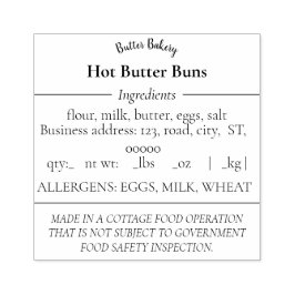 Eenvoudige katoenwet Rubber Stempel