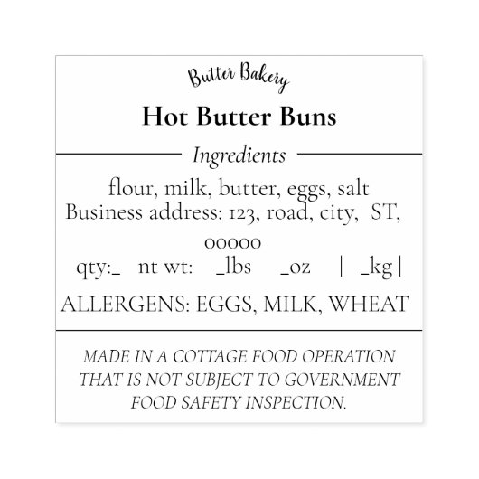 Eenvoudige katoenwet Rubber Stempel (Afrduk)