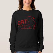 Eenvoudige kattenmoeder en kattenpoot Moederdag Trui (Voorkant)