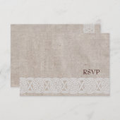 Eenvoudige Keltische trouw-RSVP kaart (Voorkant / Achterkant)