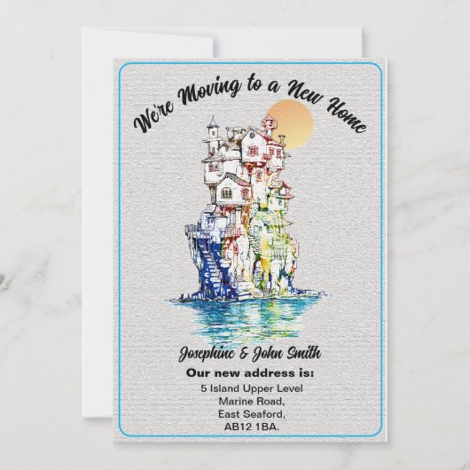 Eenvoudige kennisgeving van adreswijziging aan vri aankondiging (Voorkant)