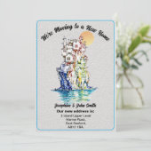 Eenvoudige kennisgeving van adreswijziging aan vri aankondiging (Staand voorkant)