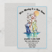 Eenvoudige kennisgeving van adreswijziging aan vri aankondiging (Voorkant / Achterkant)