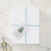 Eenvoudige Kersenboom Kerstvakantie Cadeaulabel (Met Touw)