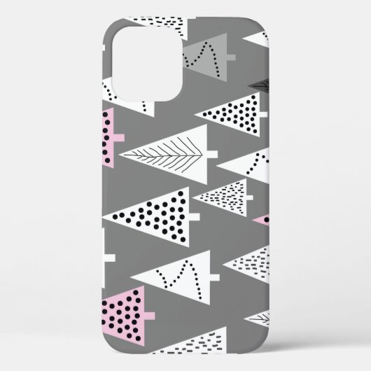 Eenvoudige kerst: Abstract boompatroon Case-Mate iPhone Case (Achterkant)