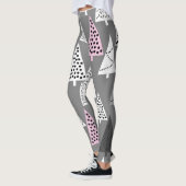 Eenvoudige kerst: Abstract boompatroon Leggings (Links)