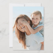 Eenvoudige Kerst Bewerkbare Groene Cream Aangepast Feestdagenkaart (Achterkant)