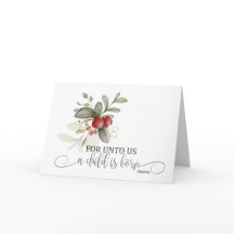 Eenvoudige Kerst Bloemen Bijbel Verse Jesaja 9:6
